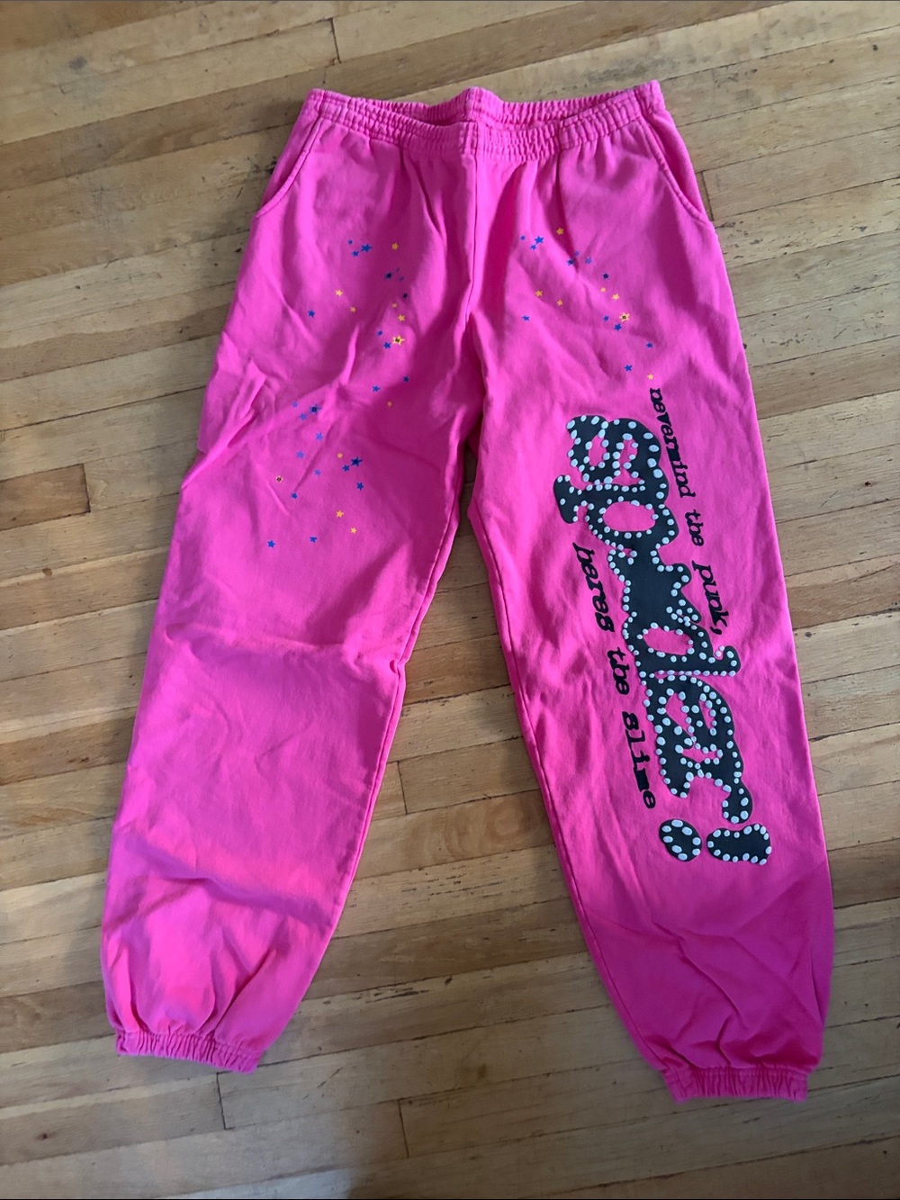 Hot Pink Graphic Jogger Sweatpants